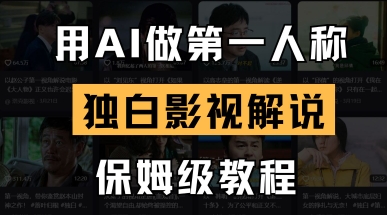 用AI做第一人称独白影视解说，手把手教学，保姆级教程_小七网创