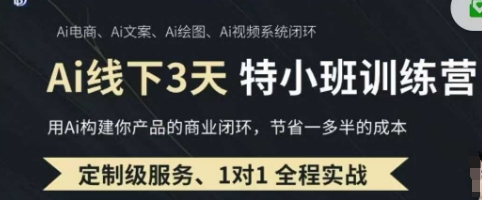 AI实操培训第20-21期线下,0基础保姆级教程,3月最新整理,企业获客、降本增效、打造超级个体-小七网创